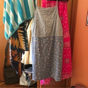 Ditsy mixed print mini dress